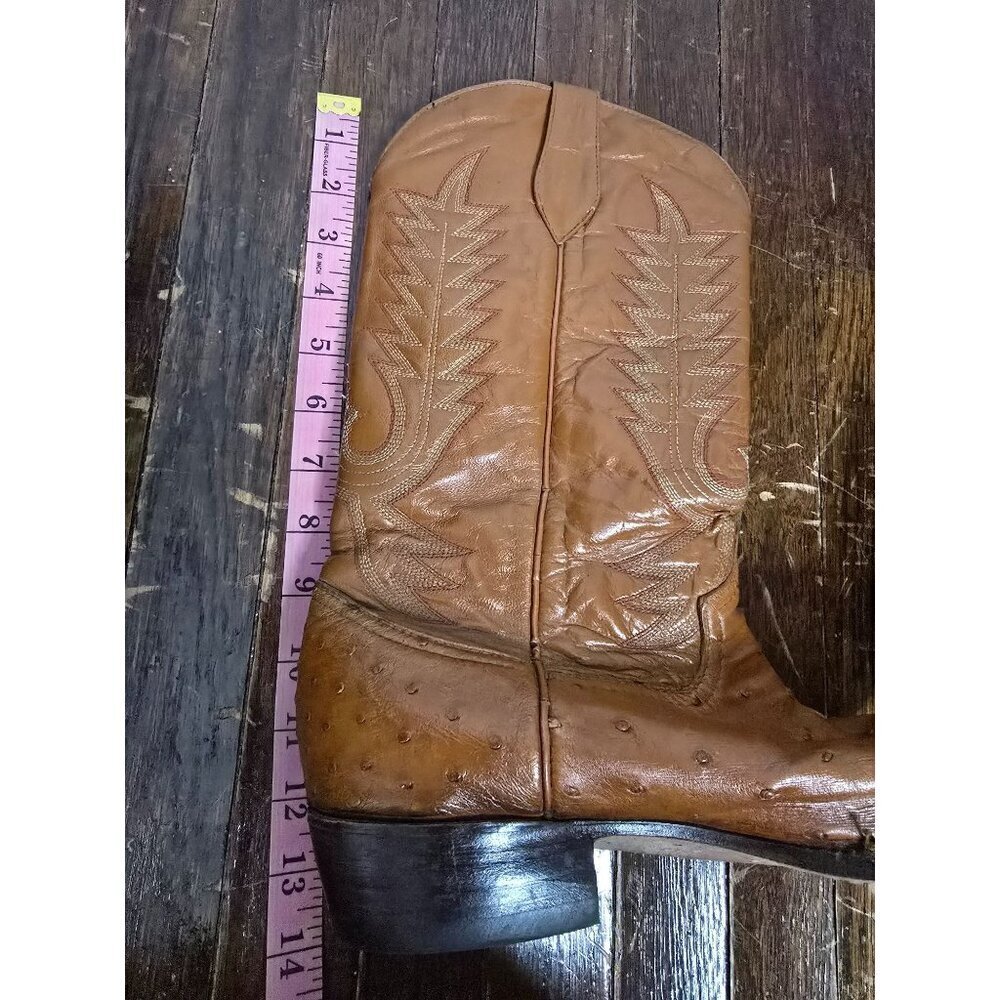 Vintage Botas Calibre Light Brown Cowboy Boots - Picture 8 of 16